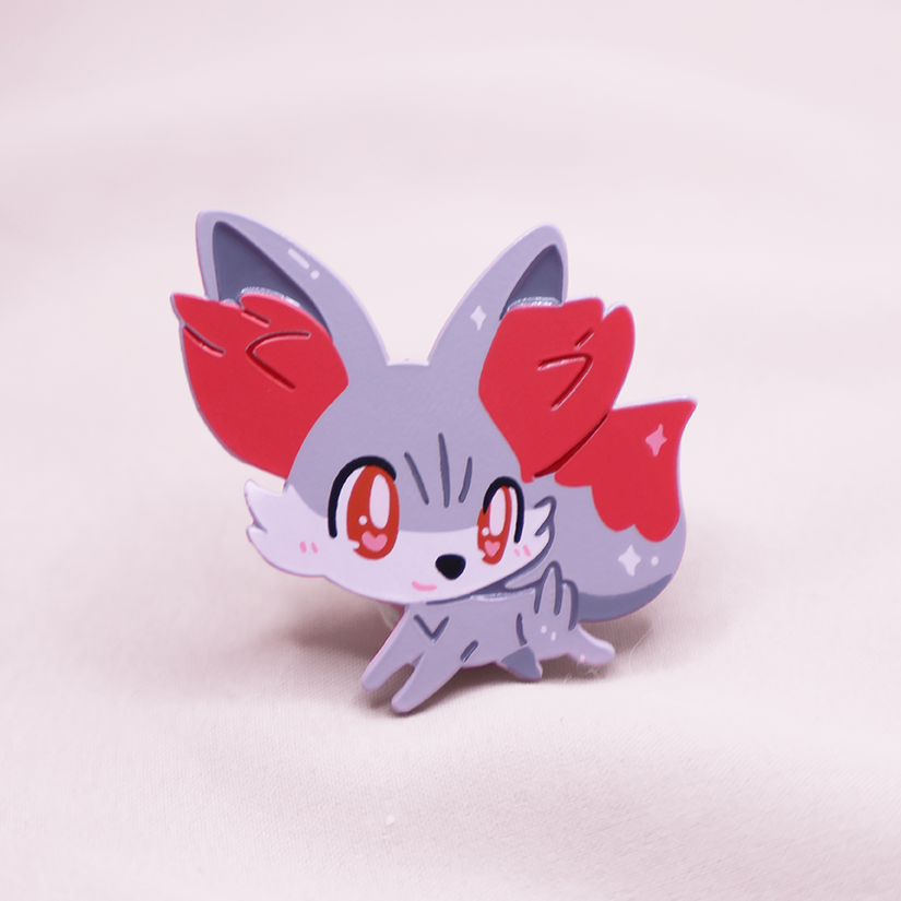 [~SHINY] FENNEKIN [POKEMALLOW] SOFT DYED ENAMELPIN [ PATREON EXCLUSIVE]
