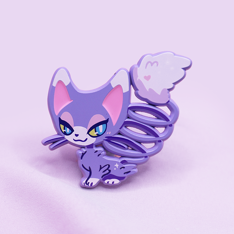 [~SHINY] GLAMEOW [POKEMALLOW] ENAMEL PIN
