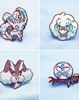 [4 PC SET] [POKE WINTER FORMS] [SEASONAL SERIES]  ENAMEL PIN SET