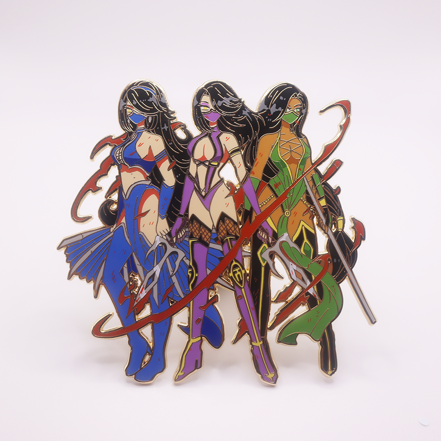 MK QUEENS ENAMELPIN [BGRADE]