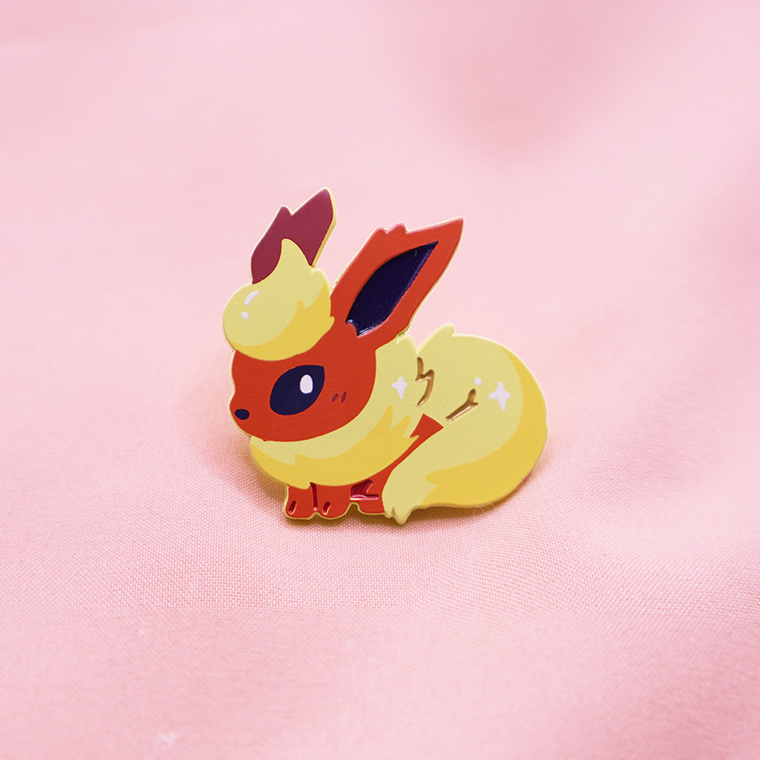 FLAREON [POKEMALLOW] SOFT DYED ENAMEL PIN