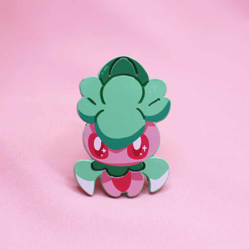 FOMANTIS [POKEMALLOW]  SOFT DYED ENAMEL PIN