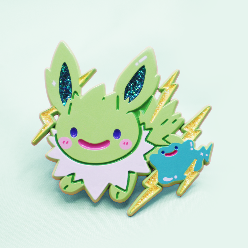 [SHINY JOLTEON] X DITTO [TRANSFORM!] ENAMELPIN  [PATREON EXCLUSIVE] [PREORDER]