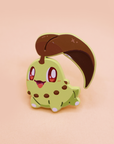 [3 PC SET] SHINY CHIKORITA FAMILY SET [POKEMALLOW]  SOFT DYED ENAMEL PIN