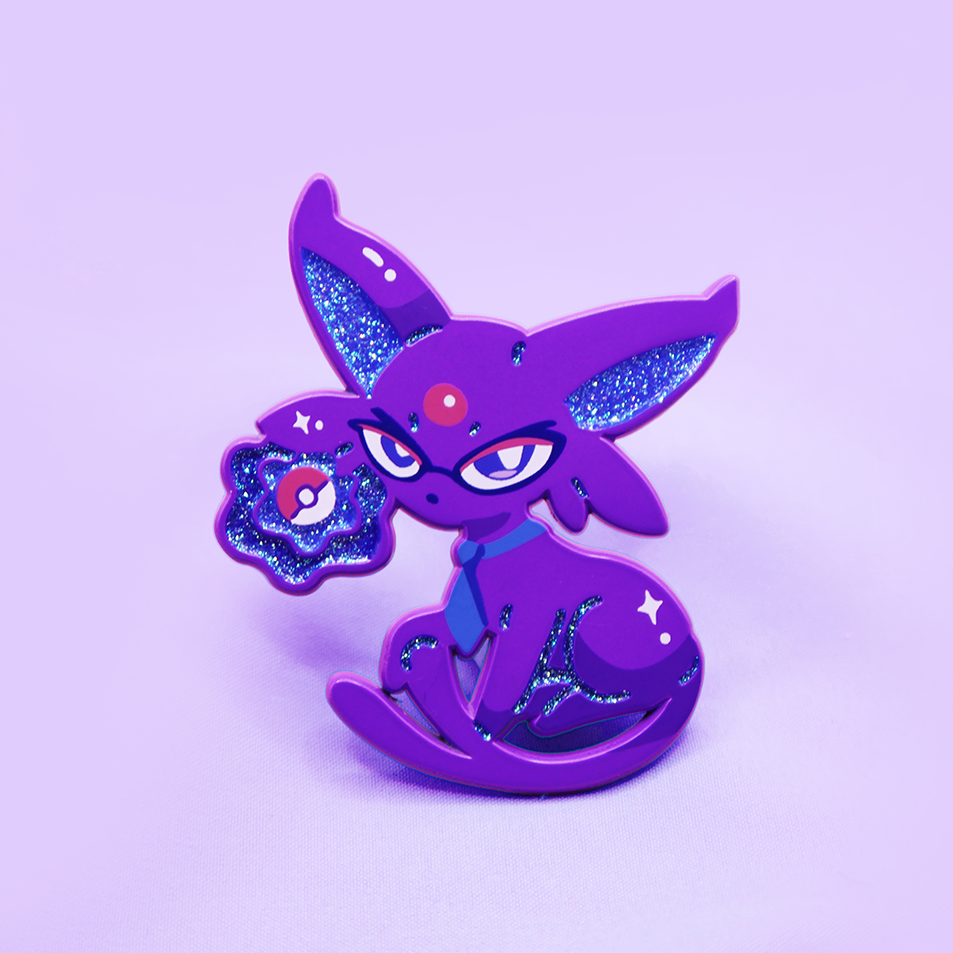 [PATREON EXCLUSIVE] [BLUE MOON] PROFESSOR ESPEON [POKEMALLOW]  SOFT DYED ENAMELPIN