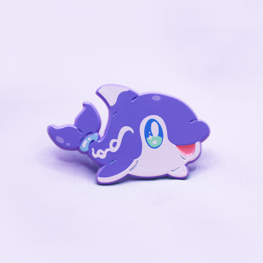 [PATREON EXCLUSIVE] [~SHINY] FINIZEN [POKEMALLOW]  SOFT DYED ENAMELPIN