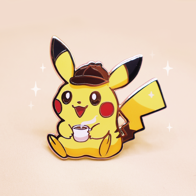 [PATREON EXCLUSIVE]  DETECTIVE PIKA [M] ENAMELPIN