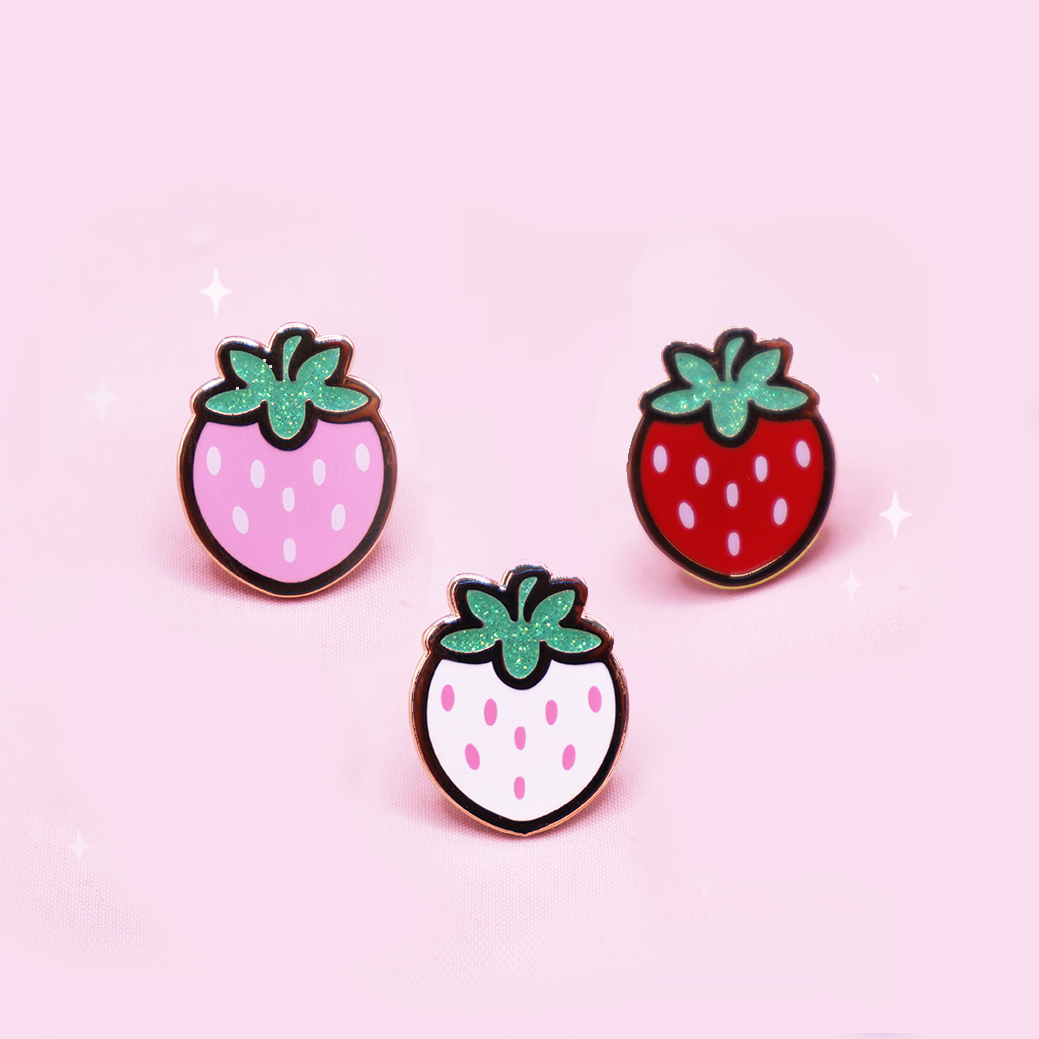 STRAWBERRY FIELD ENAMEL PIN