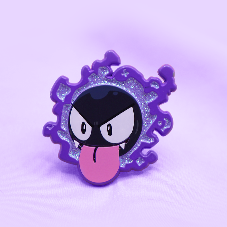 GASTLY [LICK] [SPOOKYMALLOW] [POKEMALLOW]  SOFT DYED ENAMEL PIN