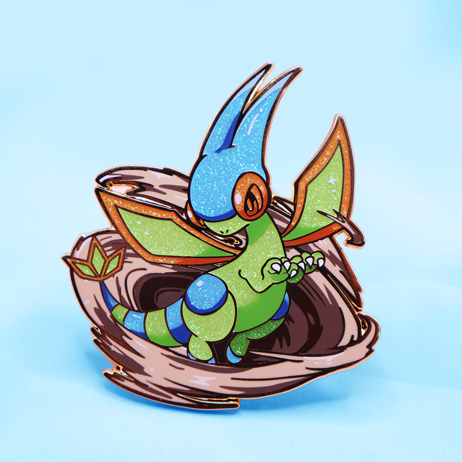 FLYGON [SHINY SANDSTORM] ENAMELPIN [PATREON EXCLUSIVE]