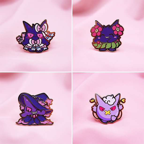 GENGAR BABY ENAMEL PIN SET [4 PC]