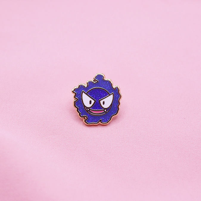 092 [SHINY] GASTLY ENAMELPIN [PATREON EXCLUSIVE]