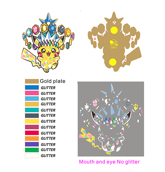 JUMBO PRISMATIC PIKA  ENAMELPIN  [PATREON EARLY ACCESS] [PREORDER]