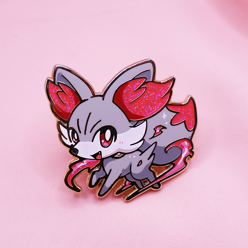 [~SHINY] FENNEKIN [EMBER] ENAMELPIN  [PATREON EXCLUSIVE]