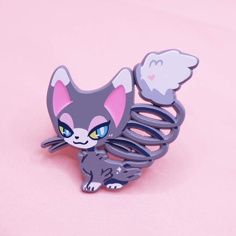 GLAMEOW [POKEKITTY] [PATREON EXLUSIVE] [POKEMALLOW]  SOFT DYED ENAMELPIN