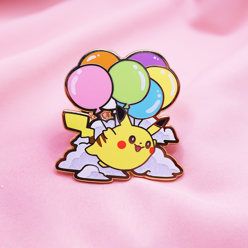 PIKA FLY ENAMEL PIN