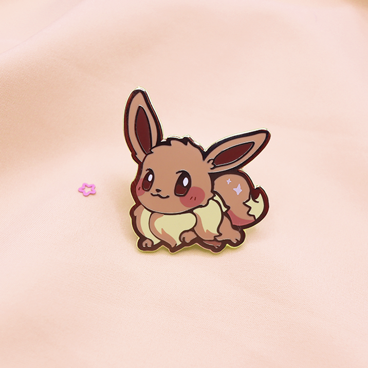 LET&#39;S GO! EEVEE ENAMEL PIN