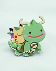 [PATREON EXCLUSIVE] [~SHINY] [TRANSFORM! DRAGONITE DITTO + PIKA]  SOFT DYED ENAMELPIN [SPOOKYMALLOW SERIES]