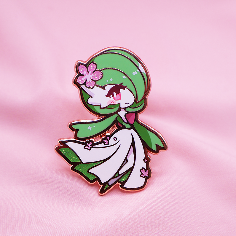 [PREORDER] [PATREON EXCLUSIVE] GARDEVOIR [CLASSIC GREEN SAKURA]  ENAMELPIN