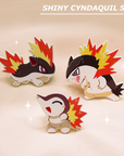 [3 PC SET] [~SHINY ] CYNDAQUIL LINE SET [POKEMALLOW]  SOFT DYED ENAMEL PIN