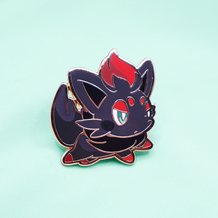 [CLASSIC] ZORUA [TEAL EYE] [POKEBUDDIES] ENAMEL PIN