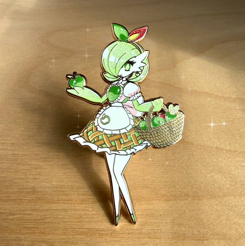 [PREORDER] [~SHINY GREEN APPLE] [APPLETUN] FASHION GARDEVOIR   ENAMELPIN [PATREON EARLY ACCESS]