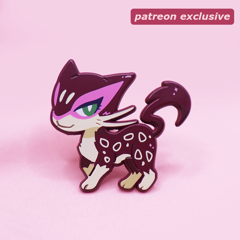 [~SHINY ] LIEPARD [PATREON EXCLUSIVE] [POKEMALLOW]  SOFT DYED ENAMELPIN