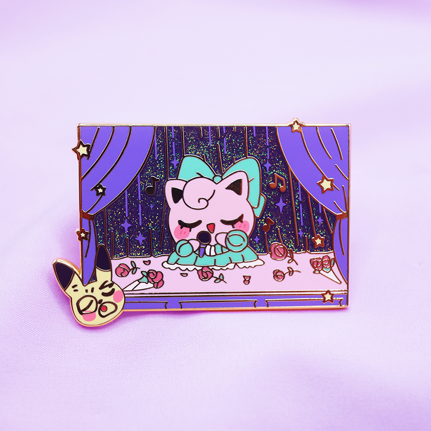 POKESNAPS - JIGGLYPUFF RECITAL ENAMEL PIN