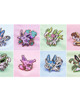 [9 PC TOTAL] [8+1 PC FREE BONUS] [EEVEE FUSION WAVE5 SET] ENAMEL PIN [PREORDER] [SHIPPING MAY '24]