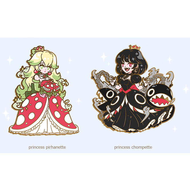 PRINCESS CHOMPETTE AND PIRANHETTE SET [ 2 PC + FREE METALLIC STICKER]  [PATREON PREORDER]