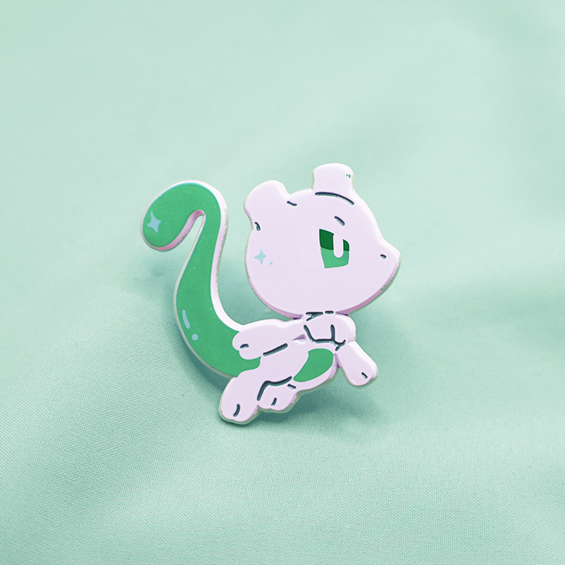 [PREORDER] [PATREON EXCLUSIVE] SHINY MEWTWO [POKEMALLOW] SOFT DYED ENAMELPIN [MIXED GRADE]