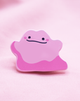 [PINK] DITTO [SQUIGGLE] [POKEMALLOW]  SOFT DYED ENAMEL PIN