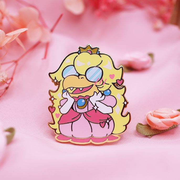 PEACH KAMEK ENAMEL PIN