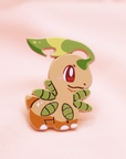 [3 PC SET] SHINY CHIKORITA FAMILY SET [POKEMALLOW]  SOFT DYED ENAMEL PIN