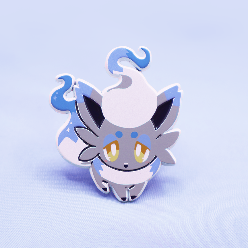 [~SHINY BLUE] HISUIAN ZORUA [SWEET] [SPOOKYMALLOW] [POKEMALLOW]  SOFT DYED ENAMEL PIN