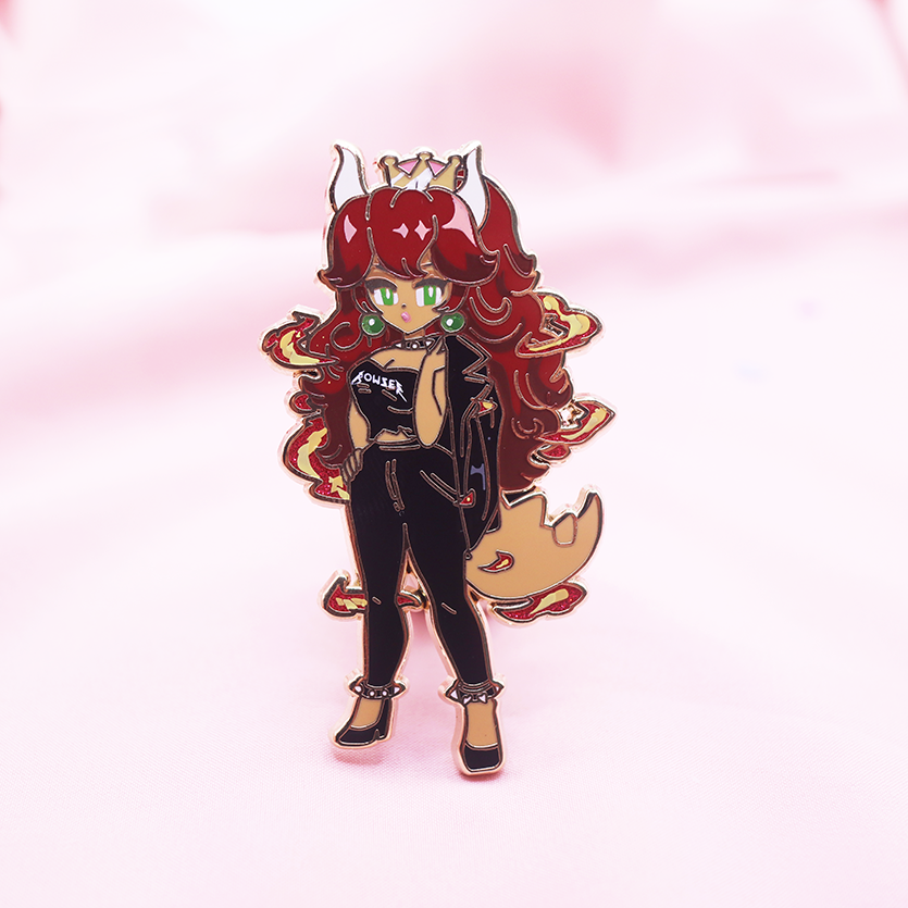 BOWSETTE [RED] [NINTENDOLL HIGH ] ENAMEL PIN