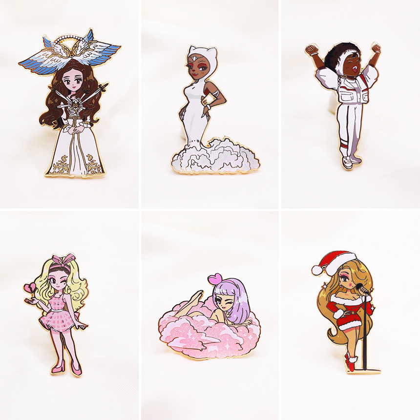 POP GIRLS ENAMEL PIN SET [WAVE 1] [6 PC] [POP GIRL]