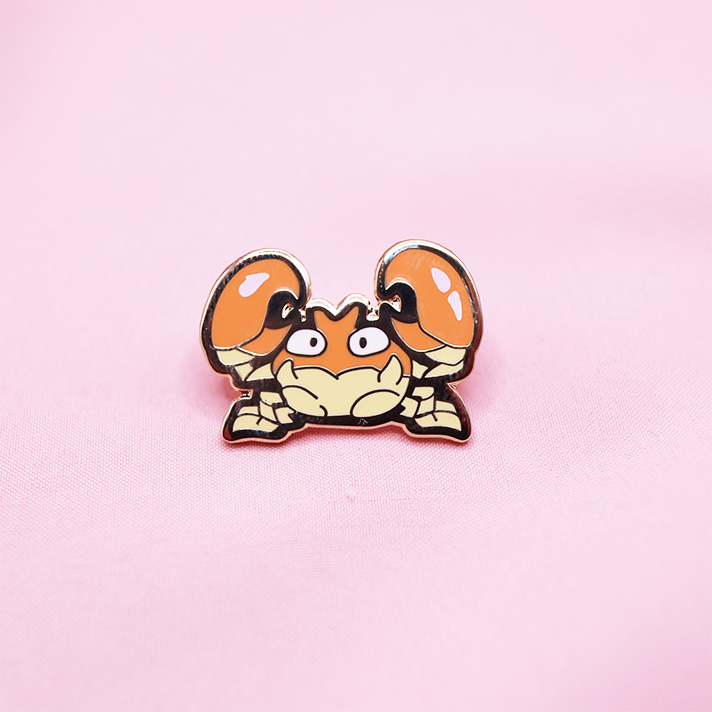 098 KRABBY ENAMEL PIN [MINI MONSTERS] [POKEDEX PROJECT]