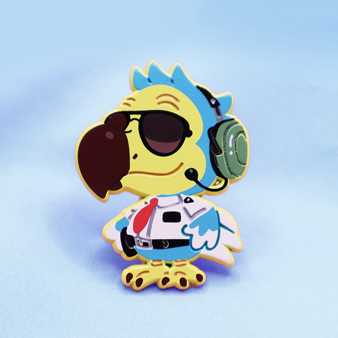 WILBUR [DODO AIRLINES ] [AC MALLOW] SOFT DYED ENAMEL PIN