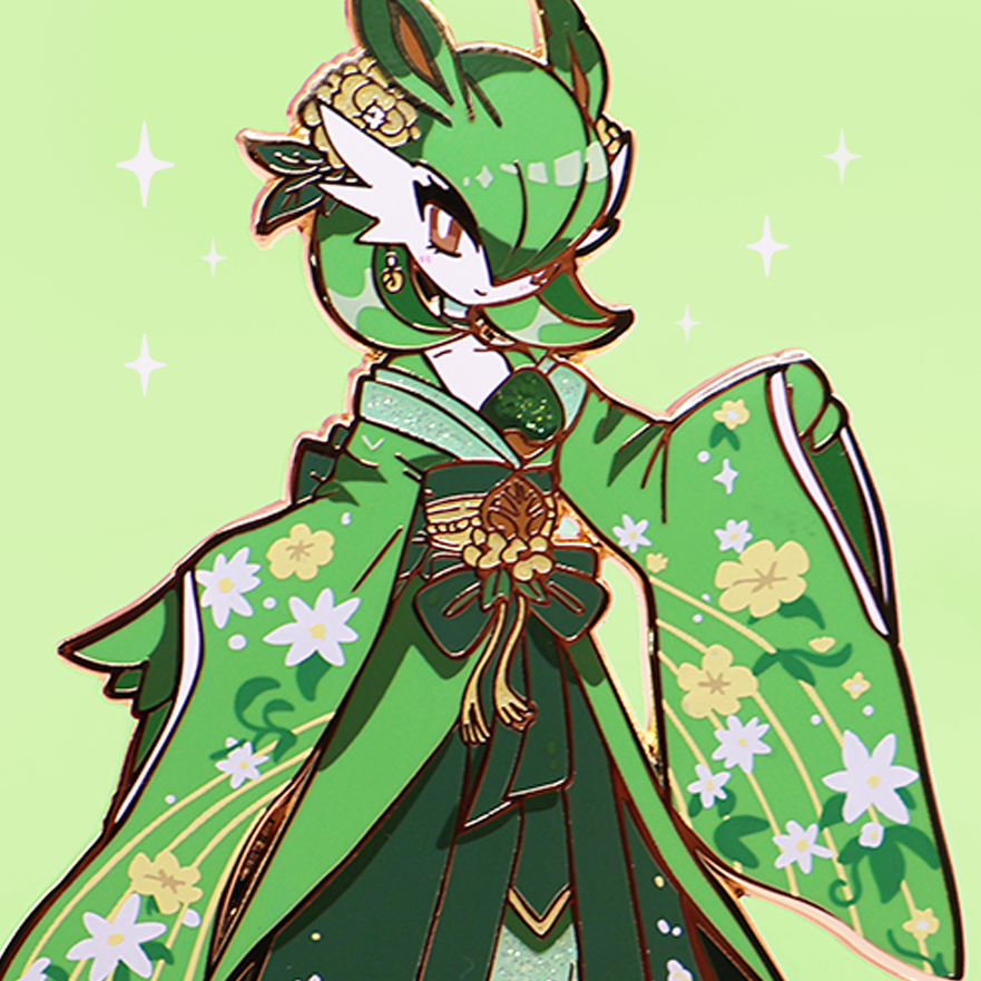 [OG] LEAFEON FASHION GARDEVOIR [PATREON EXCLUSIVE] ENAMELPIN [ IN HAND]