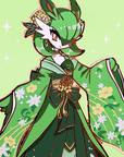 [OG] LEAFEON FASHION GARDEVOIR [PATREON EXCLUSIVE] ENAMELPIN [ IN HAND]