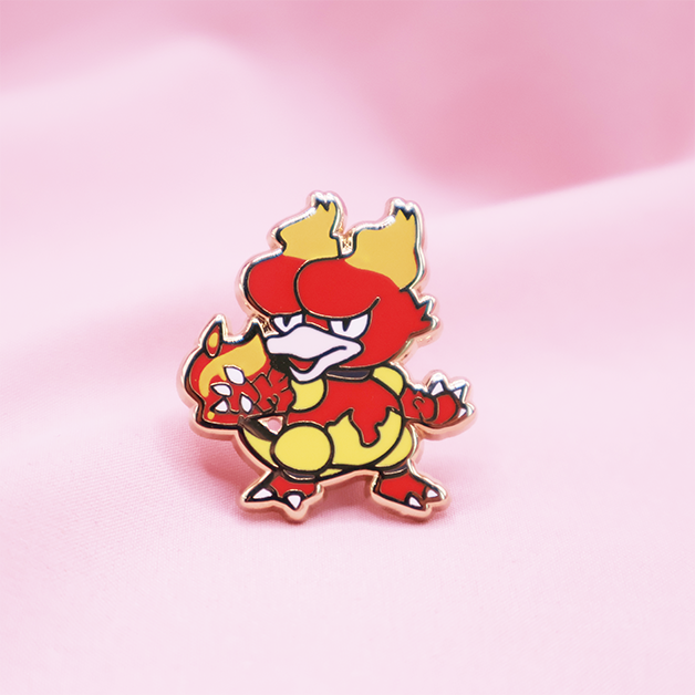 126 MAGMAR ENAMEL PIN [MINI MONSTERS] [POKEDEX PROJECT]