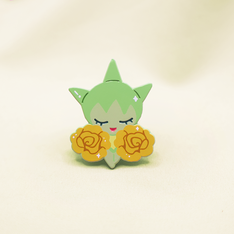 ROSELIA [MARIGOLD] [POKEMALLOW] SOFT DYED ENAMEL PIN