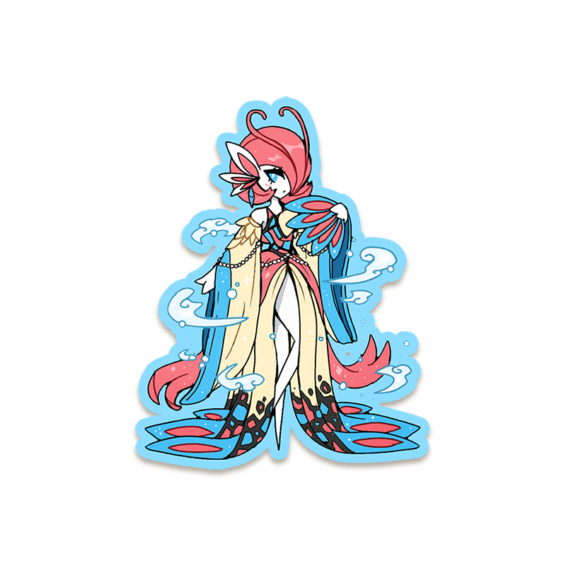 VINYL STICKERS [WAVE 2] HAUNT COUTURE FASHION GARDEVOIR SET [5 STANDARD + 1 NEW MYSTERY GIFT STICKER]