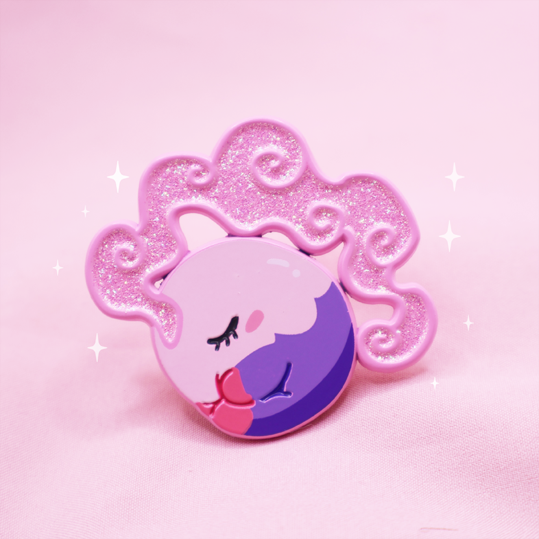 MUSHARNA [POKEMALLOW]  SOFT DYED ENAMEL PIN