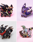 [7 PC] SPOOKY EEVEE FUSIONS SET [EEVEE FUSION] ENAMEL PIN