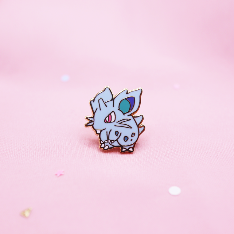 029 NIDORAN [F] ENAMEL PIN [MINI MONSTERS] [POKEDEX PROJECT]