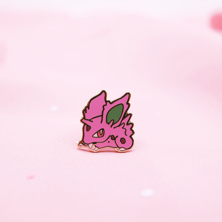 032 NIDORAN [M] ENAMEL PIN [MINI MONSTERS] [POKEDEX PROJECT]