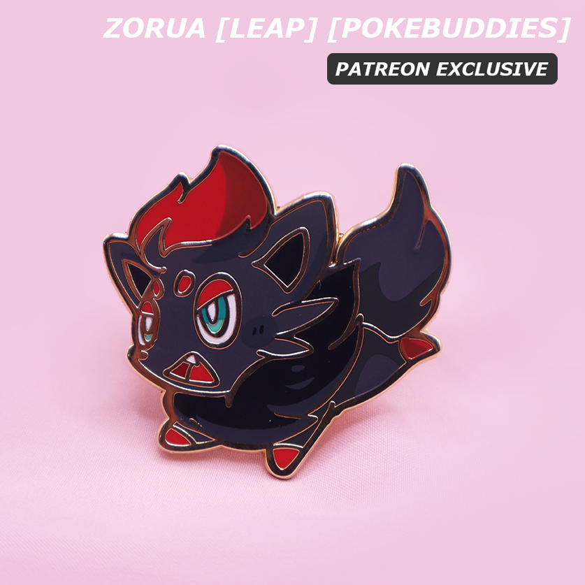 [PATREON EXCLUSIVE] ZORUA [LEAP] ENAMELPIN [POKEBUDDIES]