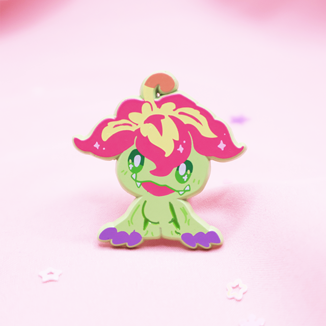 DIGIBABY PALMON [ SOFT DYED ] ENAMEL PIN [MIXED GRADE]